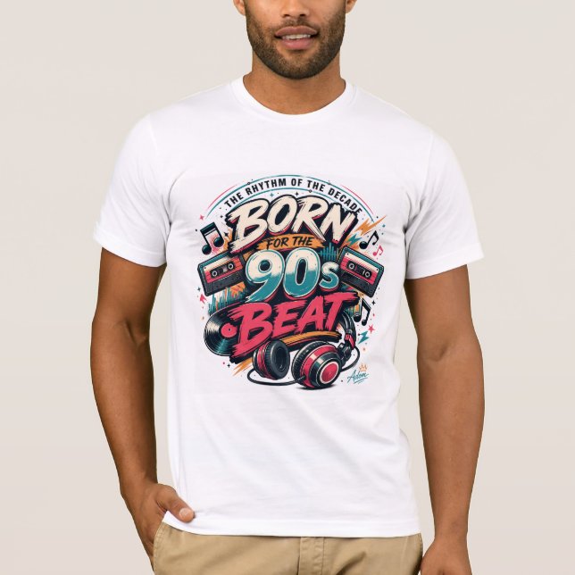 Camiseta Born For The 90s Beat (Anverso)