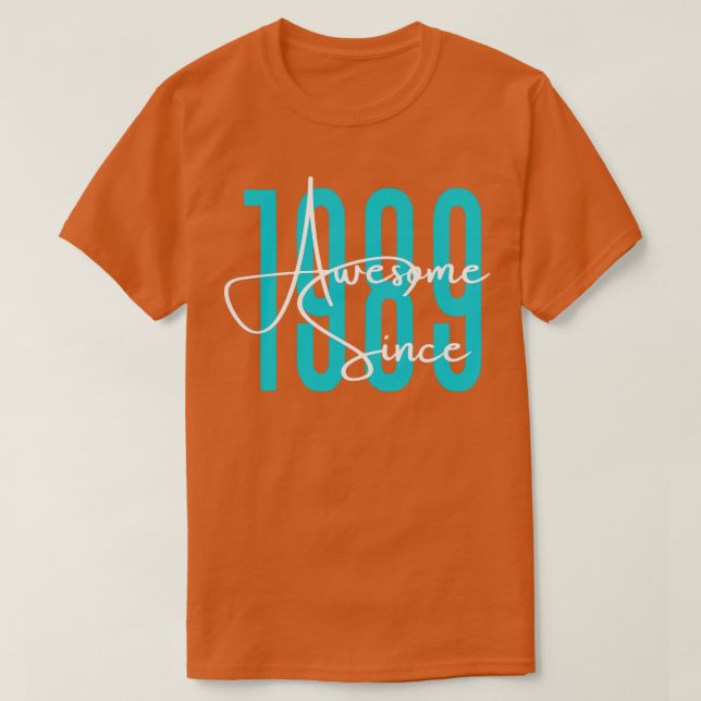 Camiseta Born in 1989 (Diseño del anverso)