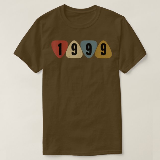 Camiseta Born In 1999 Guitarist Guitar Pick Music Birthday  (Diseño del anverso)