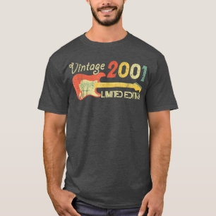 Camiseta Born In 2001-acustic Electric Bass Guitar Music Bi