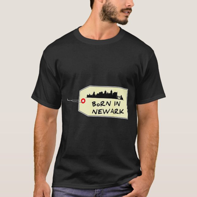 Camiseta Born In Newark Nj Brick City City Es County New Je (Anverso)