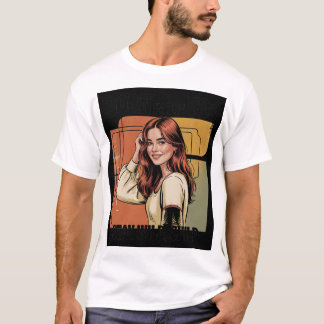 Camiseta Born In The 70S Cute Funny T-Shirt Gift For Him He