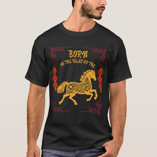 Camiseta Born in the Year of the Horse (Anverso)