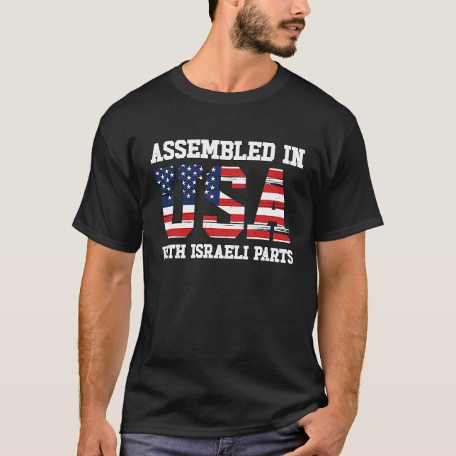 Camiseta Born Israeli Israel American USA Citizenship  1 (Anverso)