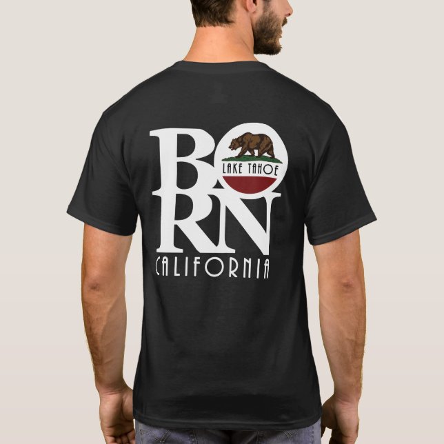 Camiseta BORN Lake Tahoe CA (Reverso)
