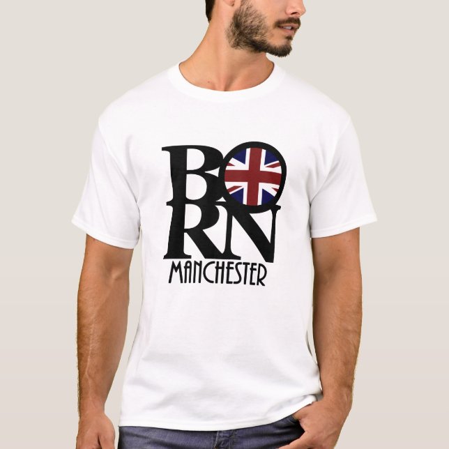 Camiseta BORN Manchester England (Anverso)