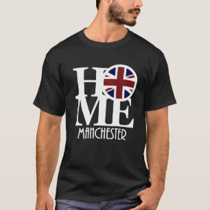 Camiseta BORN Manchester England (texto blanco)