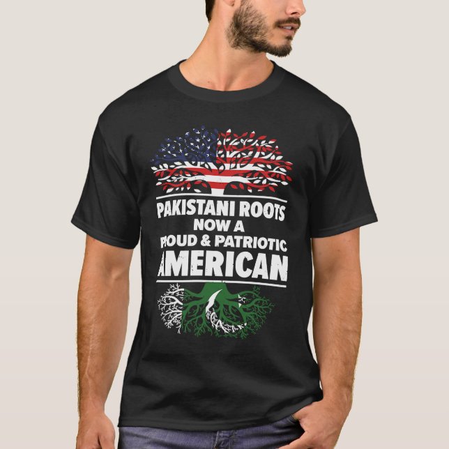 Camiseta Born Pakistani Pakistan American USA Citizenship (Anverso)