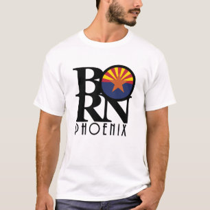Camiseta BORN Phoenix Arizona (huella frontal)