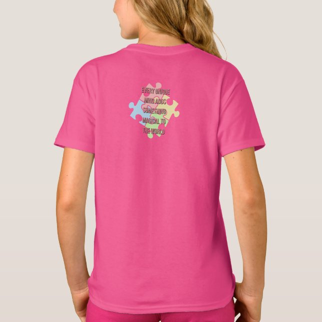 Camiseta Born to Be Unique –  Cute Dragon - Double  (Reverso)
