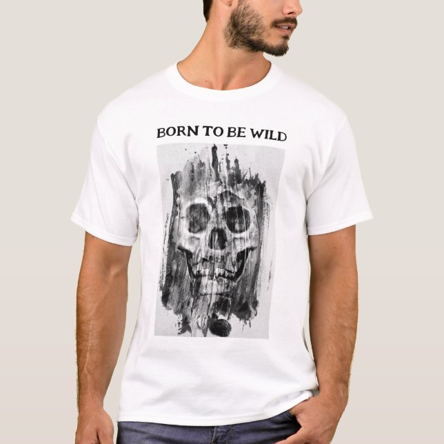 Camiseta Born to be Wild. Distressed T-Shirt (Anverso)