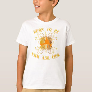 Camiseta born to fieramente and free