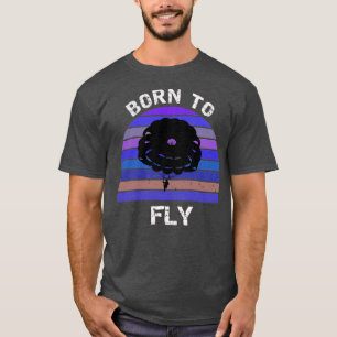 Camiseta Born To Fly Base salto diseño retro