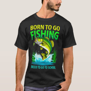 Camiseta Born To Go Fishing – Divertida Camiseta d