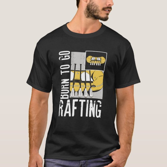 Camiseta Born To Go Rafting Extreme Sports Whitewater Rafti (Anverso)