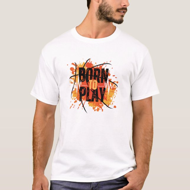 Camiseta Born To Play – Gamer & Athlete Tee for Passion-Dri (Anverso)