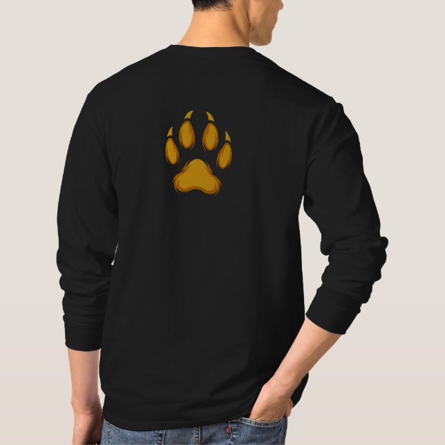 Camiseta Born to Prowl – Golden Raccoon Paw Hoodie (Reverso)