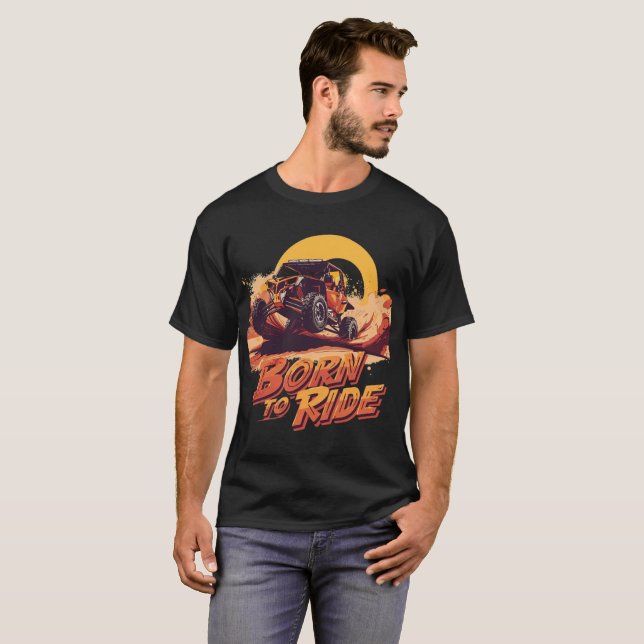 Camiseta Born to Ride | Off-Road Adventure & Desert Buggy (Anverso completo)