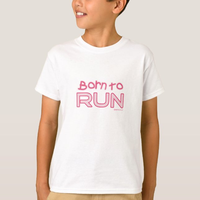 Camiseta Born to Run - Pink (Anverso)