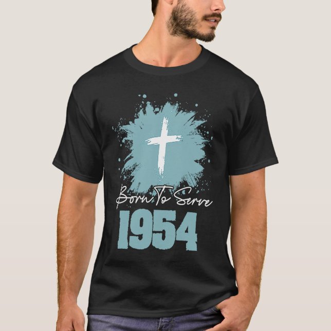 Camiseta Born To Serve 1954 (Anverso)