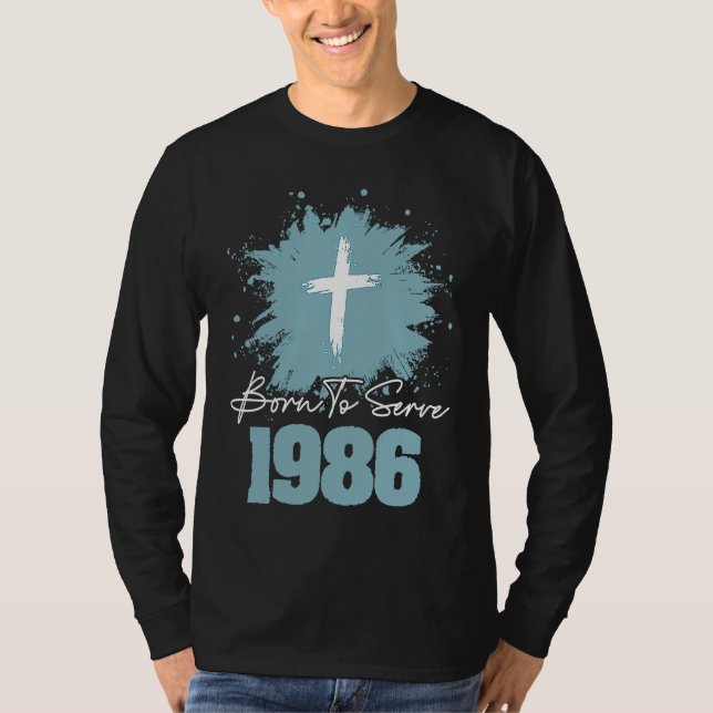Camiseta Born To Serve 1986 (Anverso)