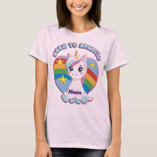 Camiseta Born to Sparkle Unicorn T-Shirt 