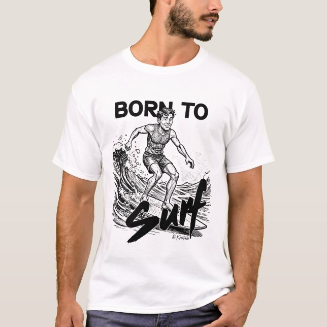 Camiseta Born To Surf (Anverso)