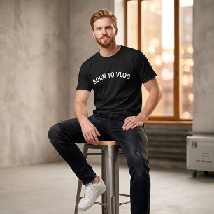 Camiseta Born To Vlog Tumblr