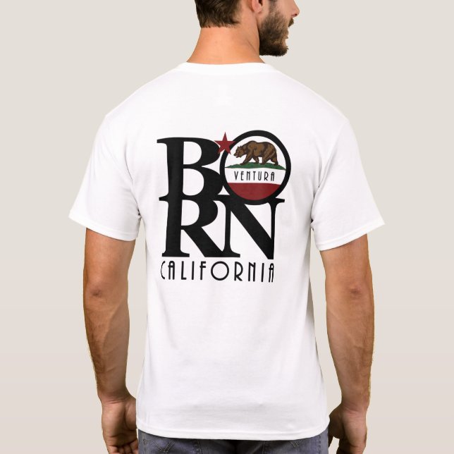 Camiseta BORN Ventura, California (Reverso)