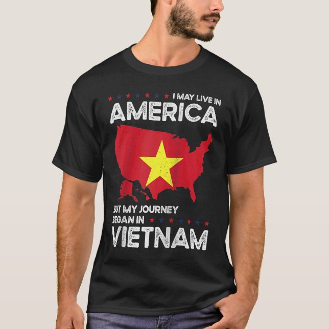 Camiseta Born Vietnamese Vietnam American USA Citizenship R (Anverso)