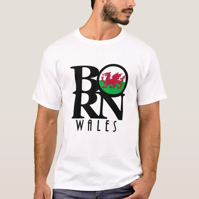 Camiseta BORN Wales (impresión frontal) (Anverso)