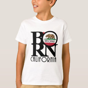 Camiseta BORN Watsonville California (impresión frontal)