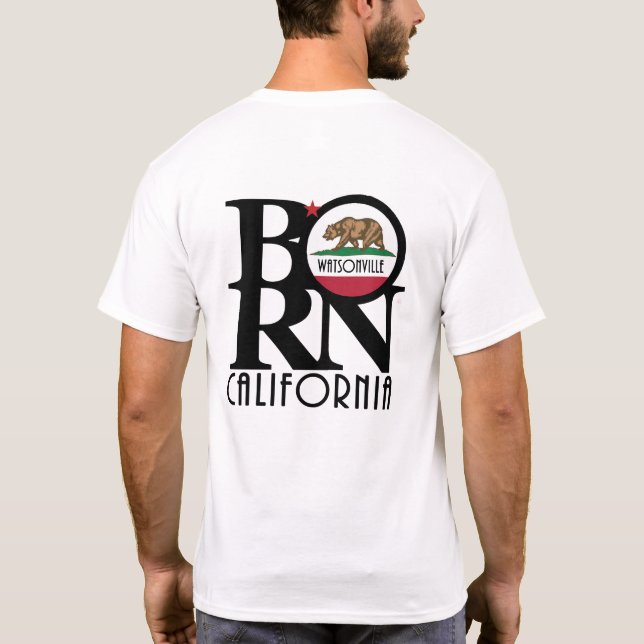 Camiseta BORN Watsonville (versión impresa) (Reverso)