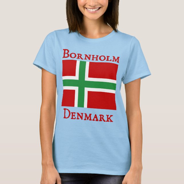 Camiseta Bornholm, Dinamarca (Danmark) (Anverso)