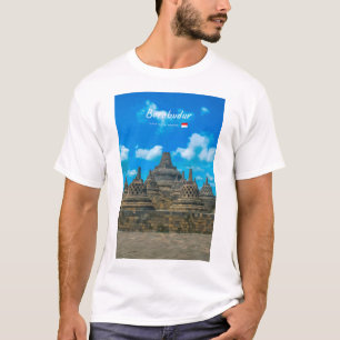 Camiseta Borobudur, Indonesia - Templo budista antiguo