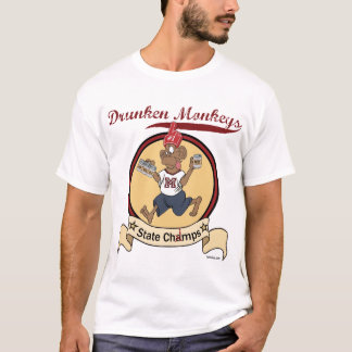 Camiseta borracha de los monos