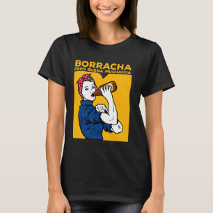 Camiseta Borracha Pero Buena Muchacha Divertida Borracha Me