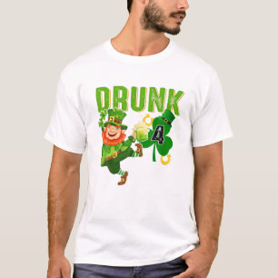 Camiseta Borracho 4 Shamrock St Patrick's Day Vintage Funny