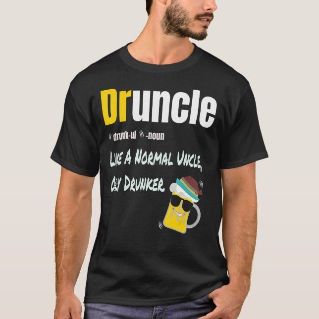 Camiseta Borracho Como Un Tío Normal Sólo Dulce Funny Dice (Anverso)