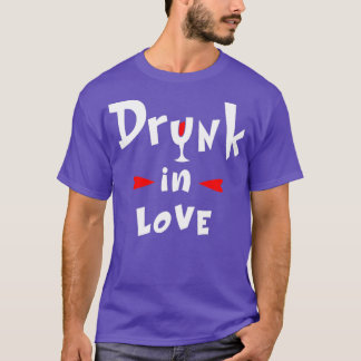 Camiseta Borracho en amor Diseño para fiesta de soltera agr