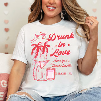 Camiseta Borracho en la fiesta de la soltera enamorada