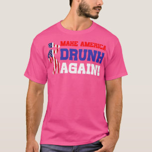 Camiseta Borracho nuevamente gracioso regalo del 4 de julio