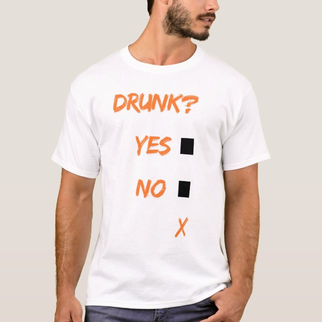 Camiseta Borracho sí no x (Anverso)