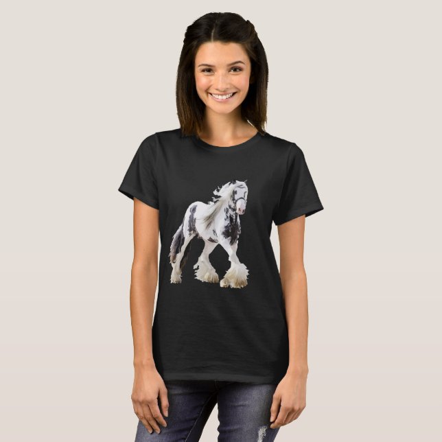 Camiseta Borrador de caballos Gypsy Mare Stallion (Anverso completo)