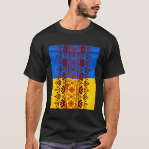 Camiseta Borrador De Hilos, Patrón Étnico Folclórico Ucrani