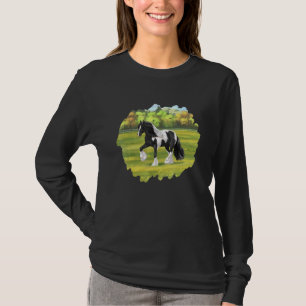 Camiseta Borrador irlandés de mazorca Pinto negro gitano va