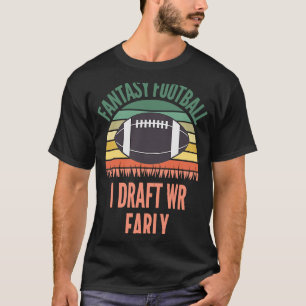 Camiseta Borrador WR Temprano Fantasía FFL Fantasía Fútbol
