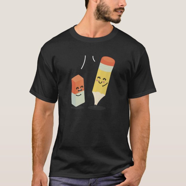 Camiseta Borrador y lápiz como mejor amigo (Anverso)
