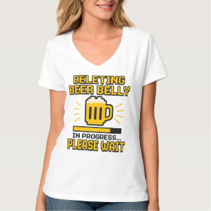 Camiseta Borrando Belly de cerveza - Gracioso Amante de cer