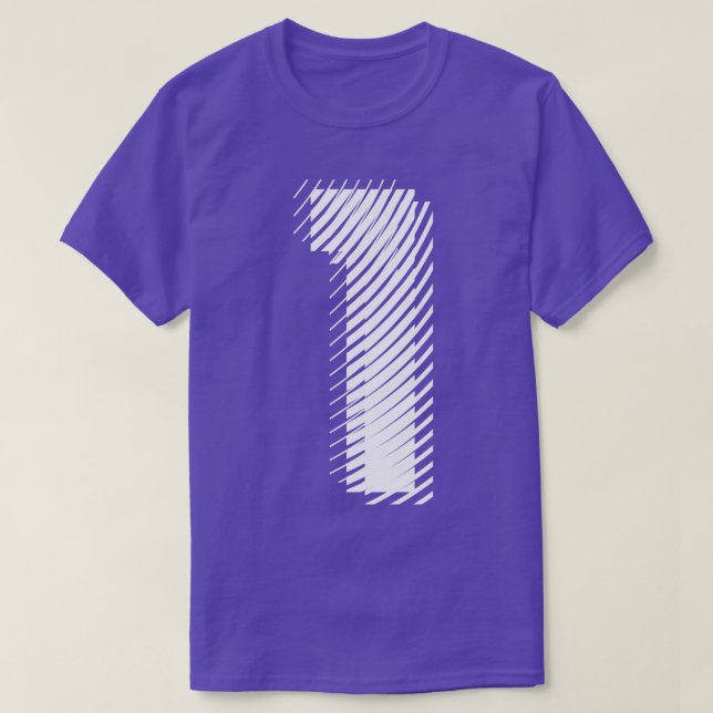 Camiseta borrosa 1 en blanco (Diseño del anverso)